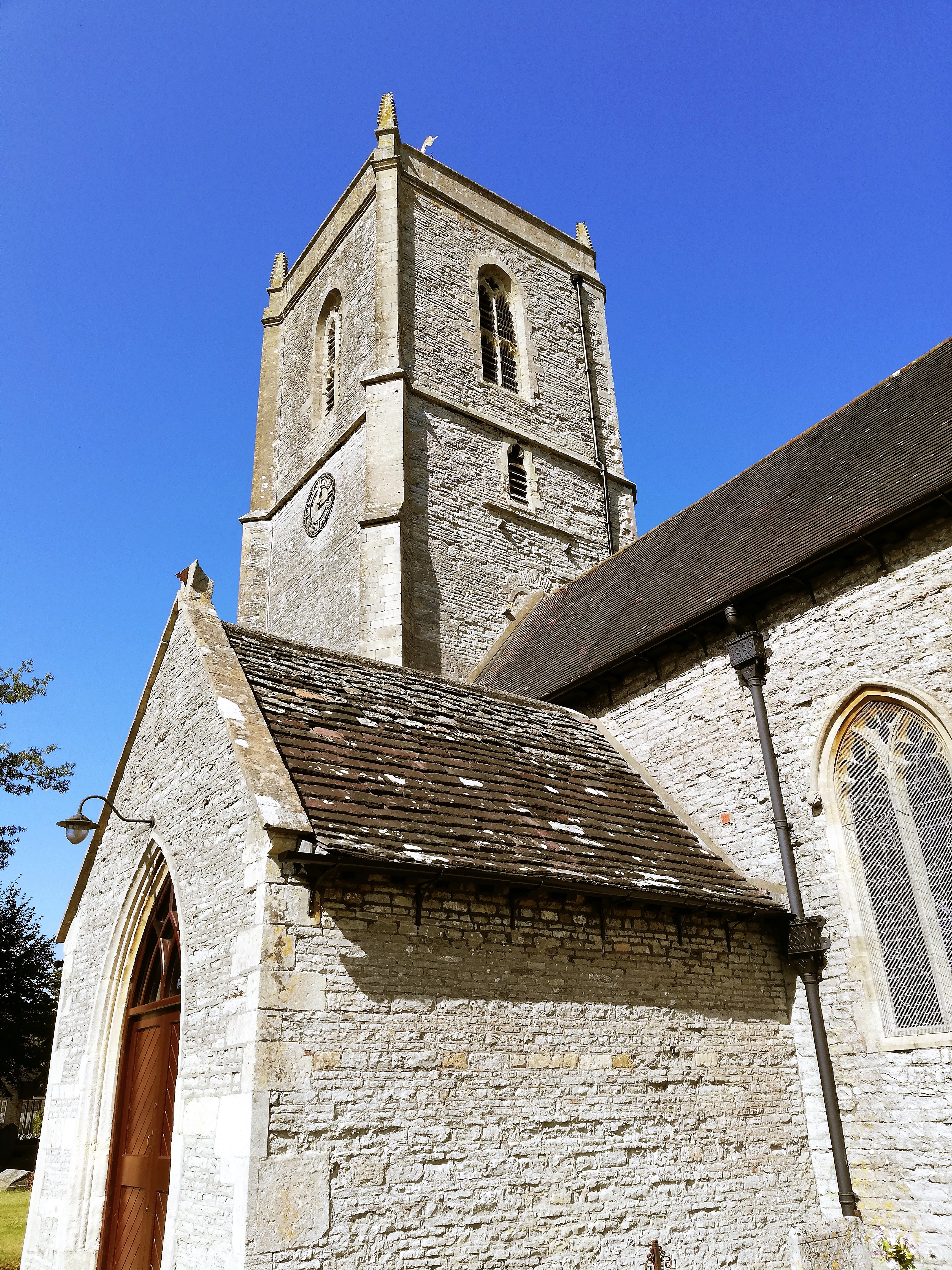 church porch and tower